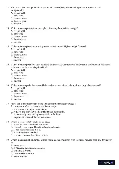 Test Bank for Foundations In Microbiology, 9th Edition - Page 30 preview image