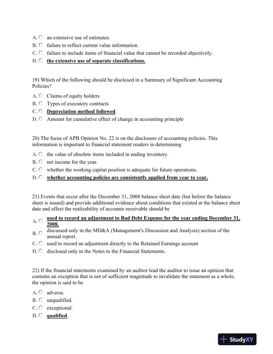 ACC 253- FINAL EXAM Financial Accounting Principles: Income Statement and Revenue Recognition, page 4
