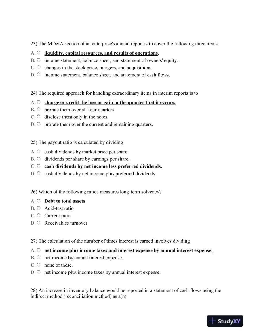 ACC 253- FINAL EXAM Financial Accounting Principles: Income Statement and Revenue Recognition, page 5