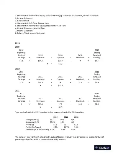 Solution Manual for Financial Accounting in an Economic Context, 9th Edition - Page 10 preview image
