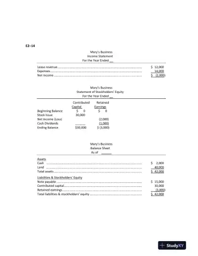 Solution Manual for Financial Accounting in an Economic Context, 9th Edition - Page 16 preview image