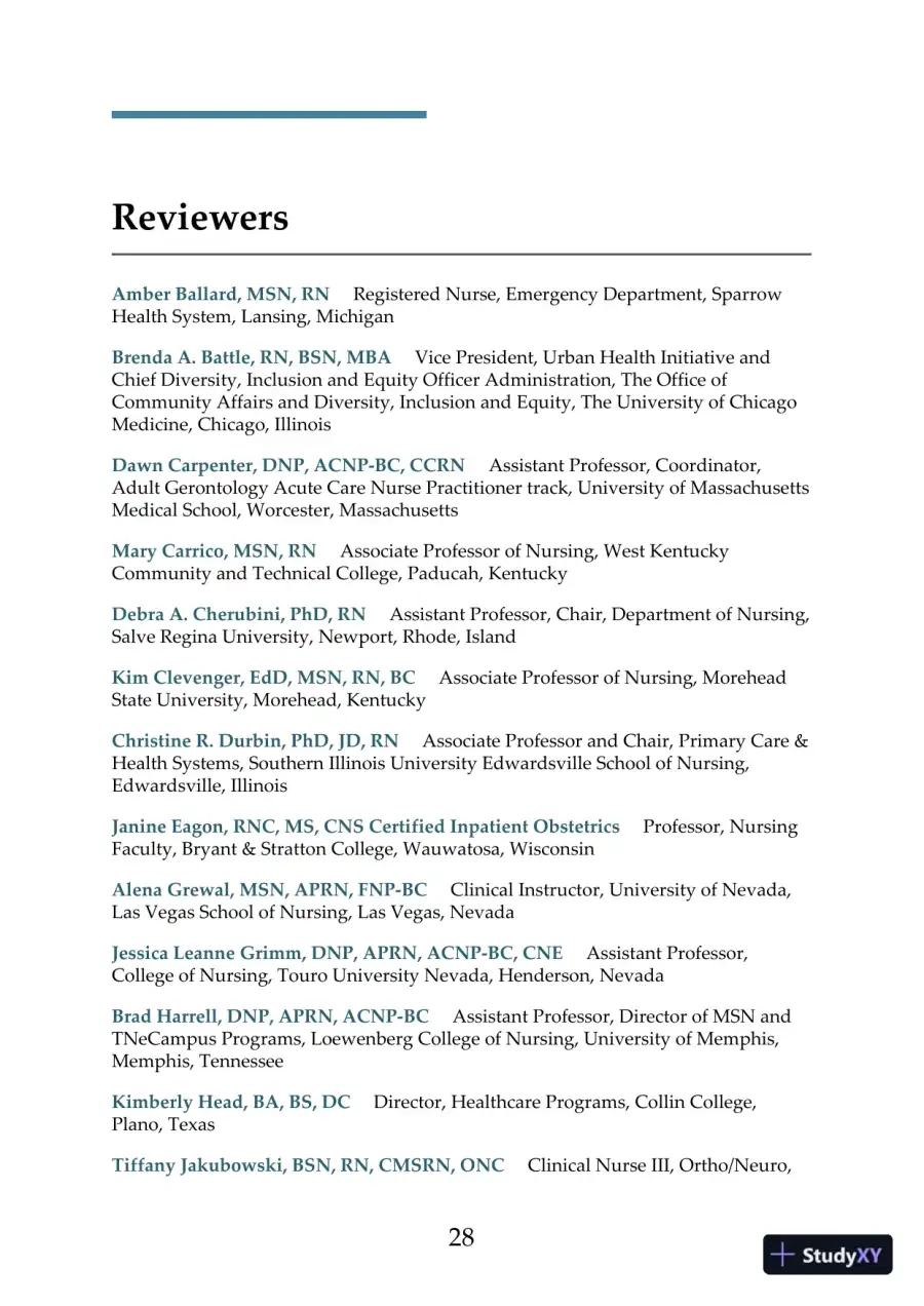 Saunders Comprehensive Review for the NCLEX-RN® Examination, 8th Edition (2019), page 29