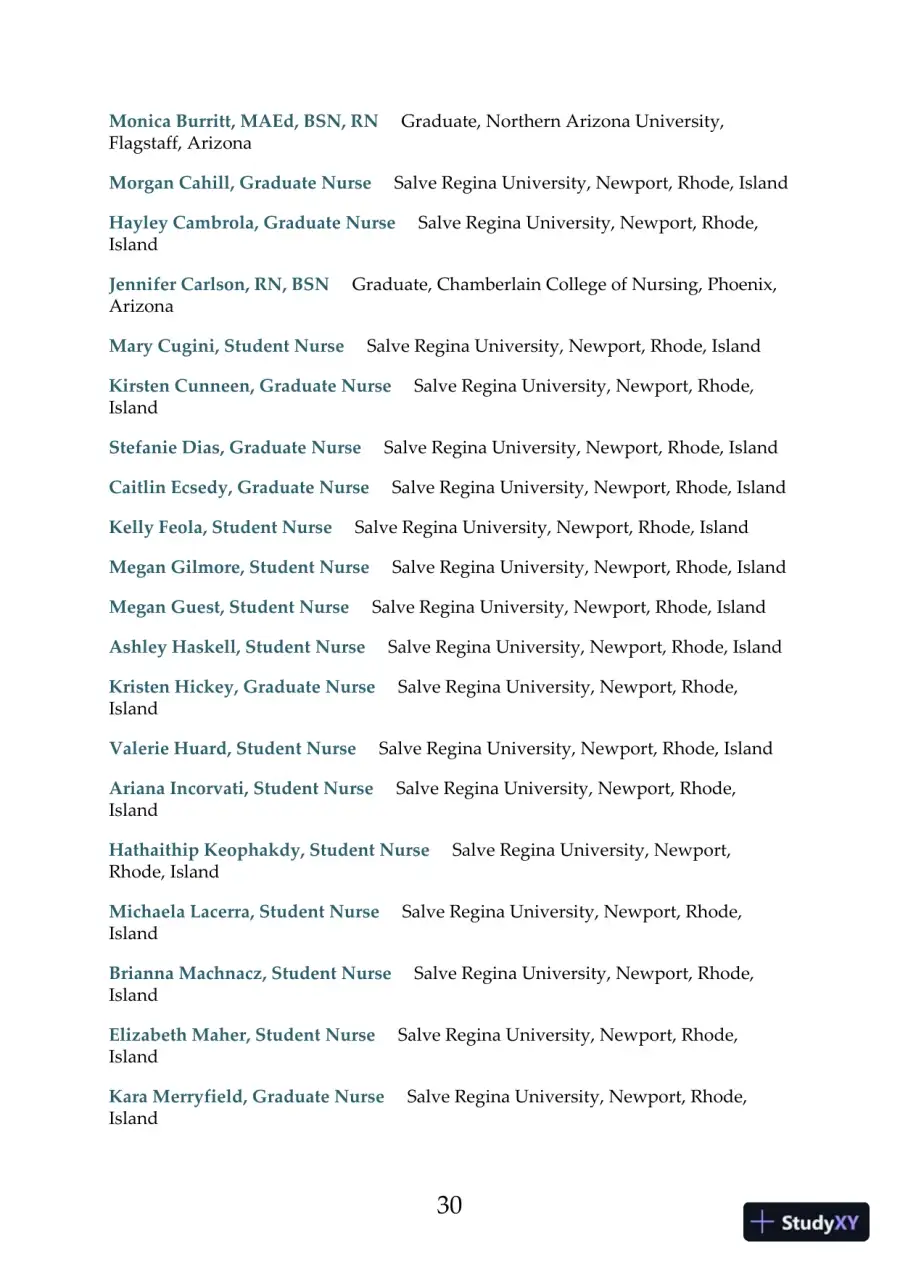 Saunders Comprehensive Review for the NCLEX-RN® Examination, 8th Edition (2019), page 31