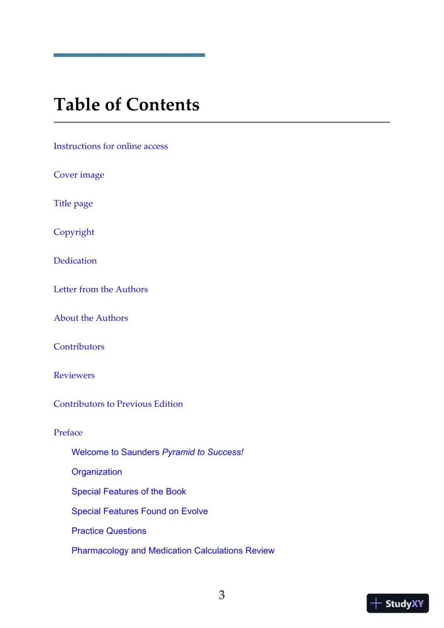 Saunders Comprehensive Review for the NCLEX-RN® Examination, 8th Edition (2019), page 4