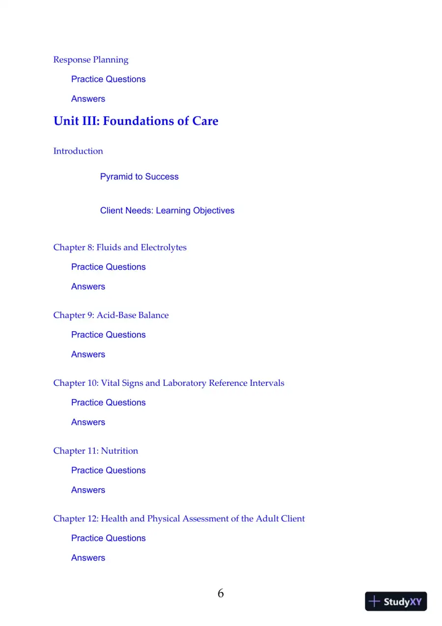 Saunders Comprehensive Review for the NCLEX-RN® Examination, 8th Edition (2019), page 7