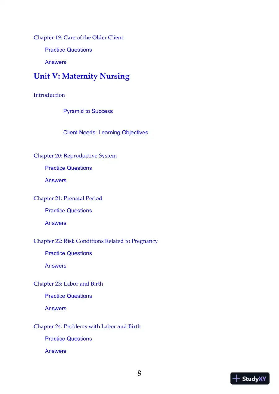 Saunders Comprehensive Review for the NCLEX-RN® Examination, 8th Edition (2019), page 9