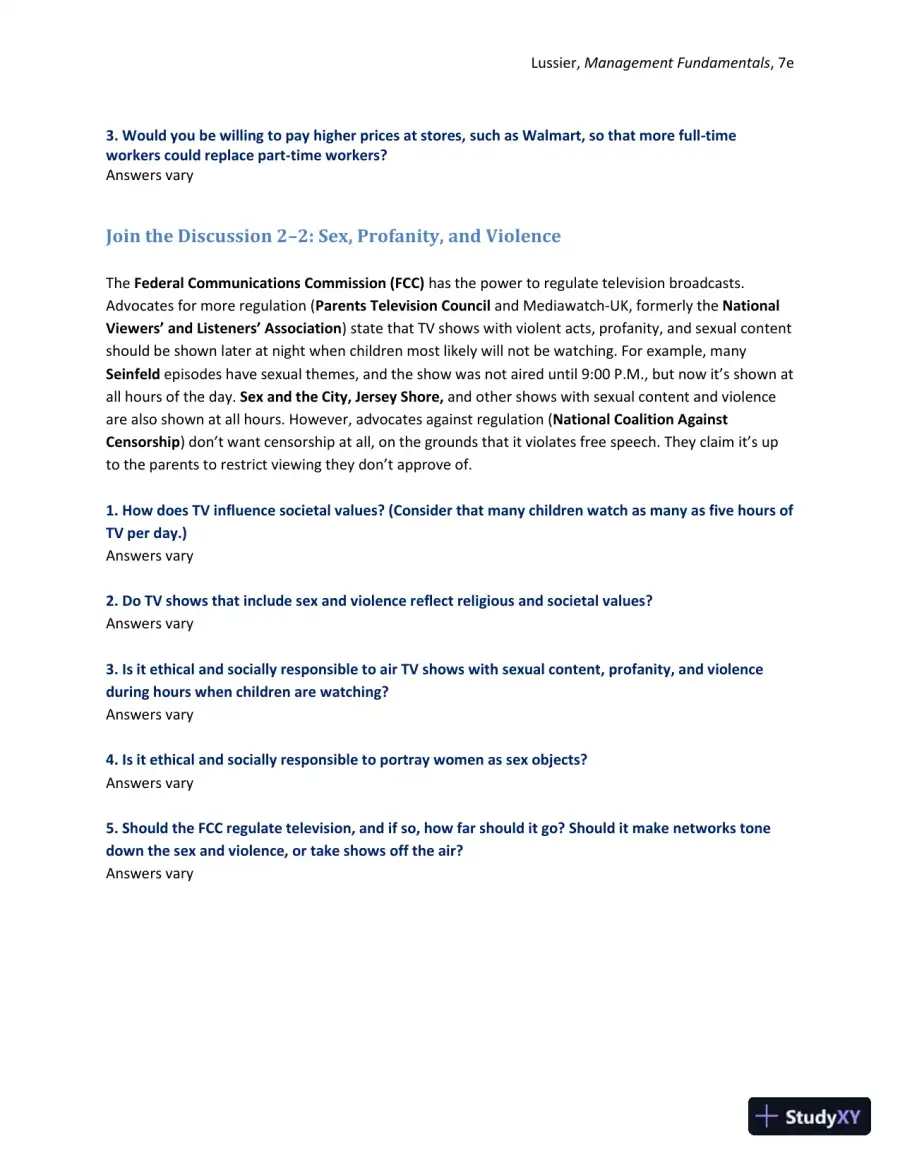 Management Fundamentals: Concepts, Applications, and Skill Development 7th Edition Solution Manual, page 17