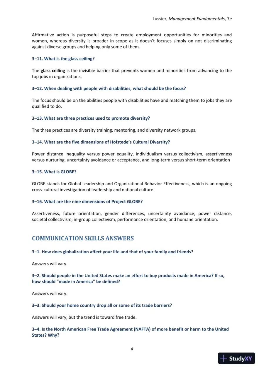 Management Fundamentals: Concepts, Applications, and Skill Development 7th Edition Solution Manual, page 21