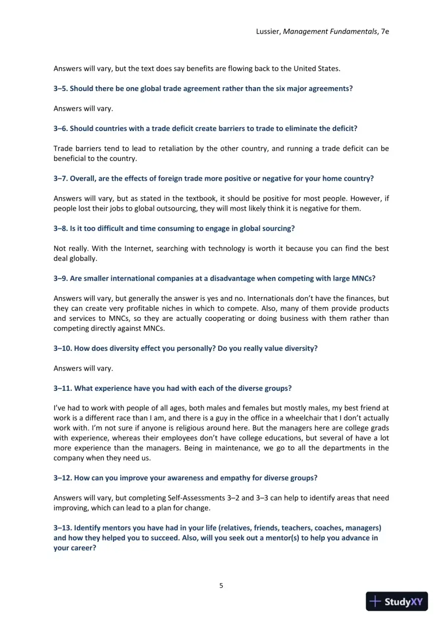 Management Fundamentals: Concepts, Applications, and Skill Development 7th Edition Solution Manual, page 22
