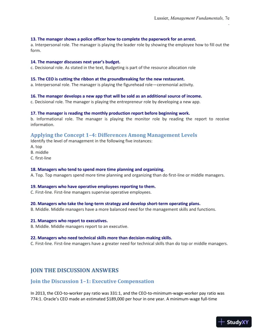 Management Fundamentals: Concepts, Applications, and Skill Development 7th Edition Solution Manual, page 7