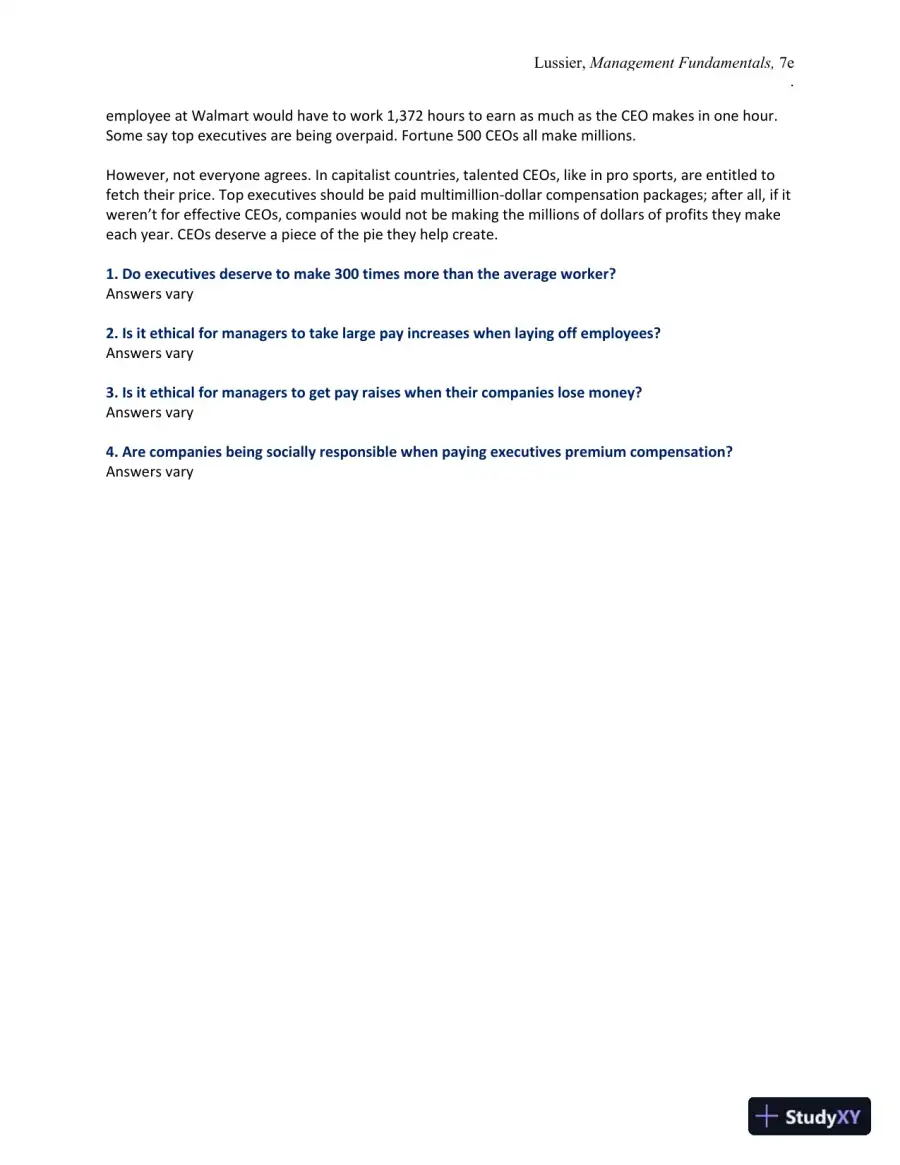 Management Fundamentals: Concepts, Applications, and Skill Development 7th Edition Solution Manual, page 8