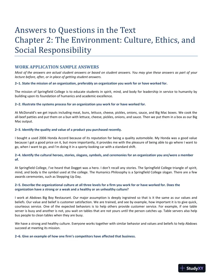 Management Fundamentals: Concepts, Applications, and Skill Development 7th Edition Solution Manual, page 9