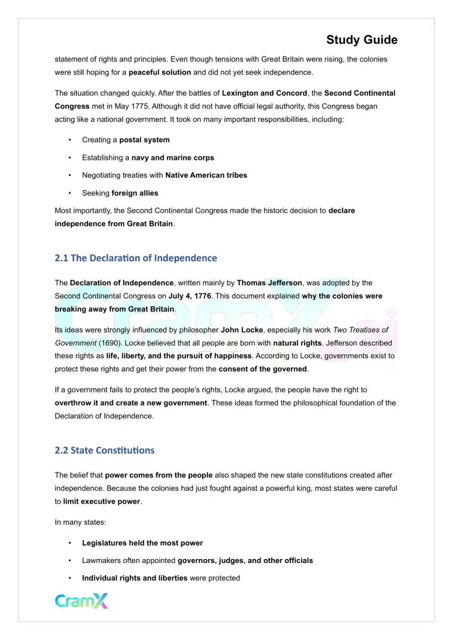 American Government - The Constitution, page 2