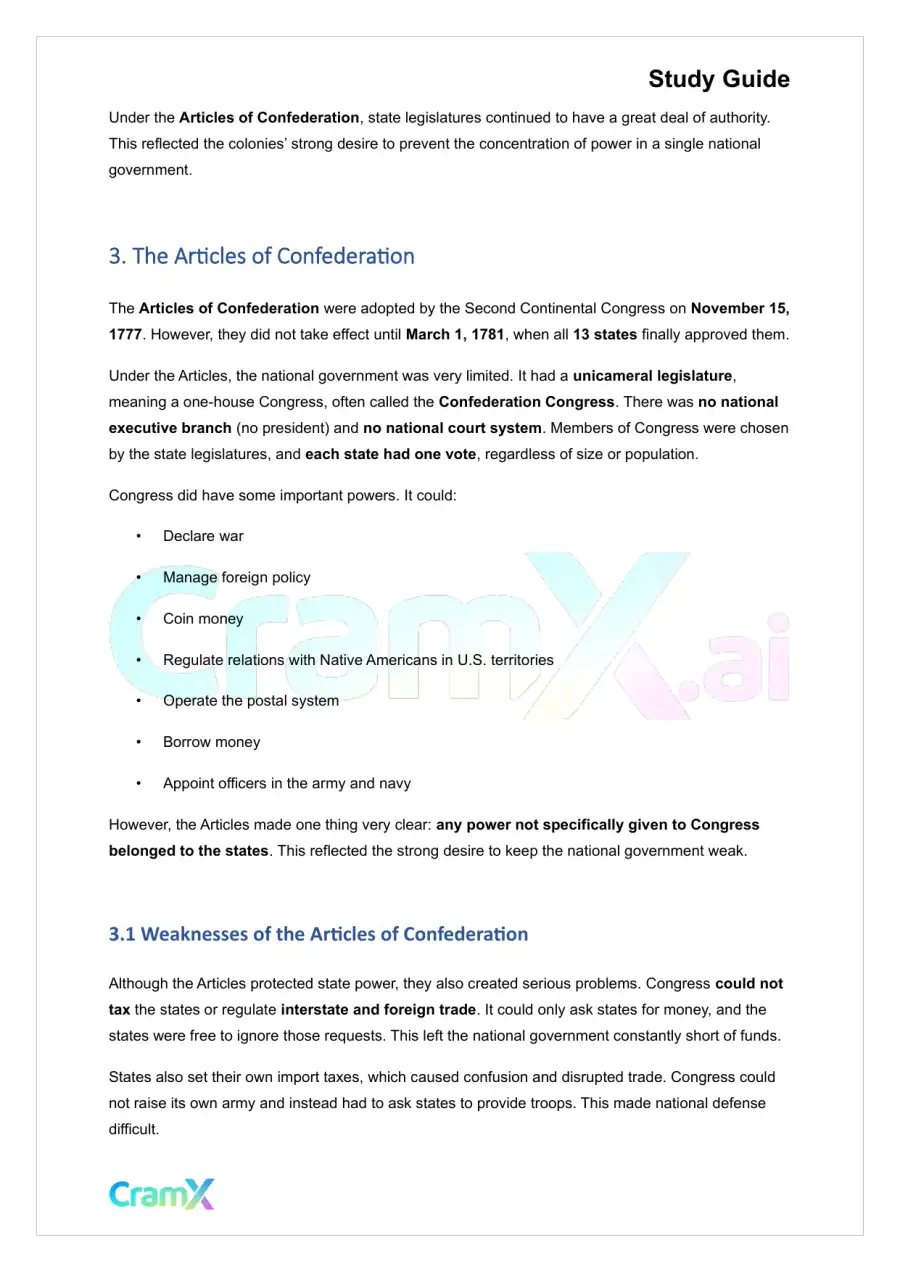 American Government - The Constitution, page 3