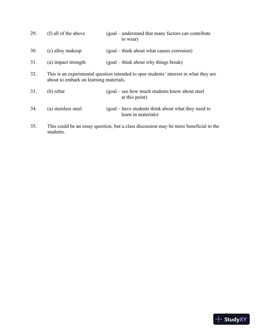 Solution Manual for Engineering Materials: Properties and Selection, 9th Edition, page 10