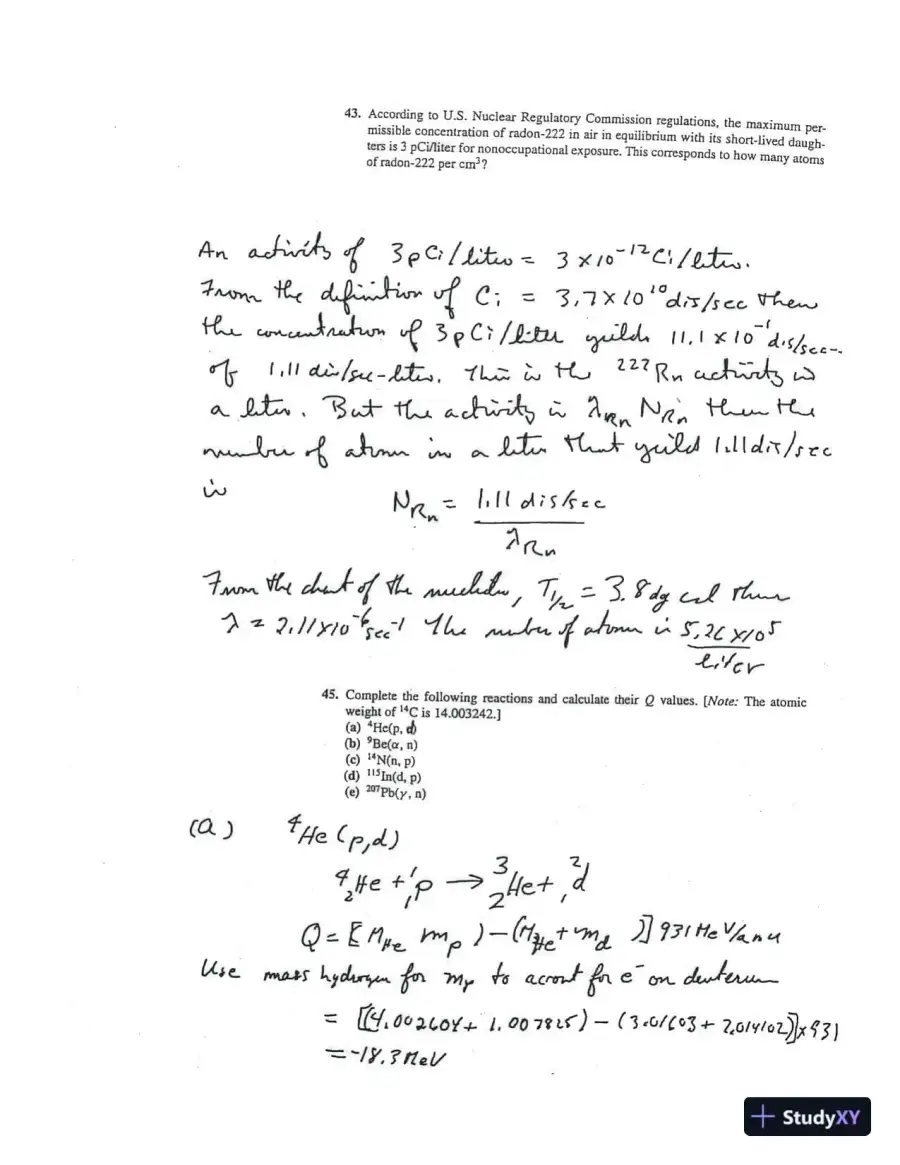 Solution Manual for Introduction to Nuclear Engineering, 4th Edition, page 16