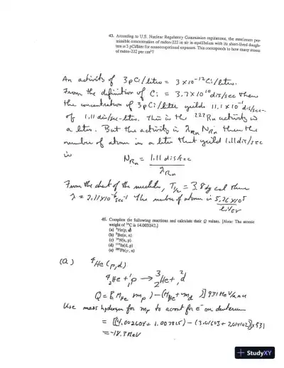 Solution Manual for Introduction to Nuclear Engineering, 4th Edition - Page 16 preview image