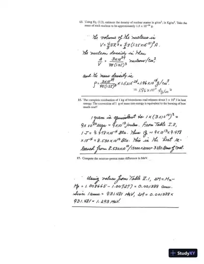 Solution Manual for Introduction to Nuclear Engineering, 4th Edition - Page 5 preview image