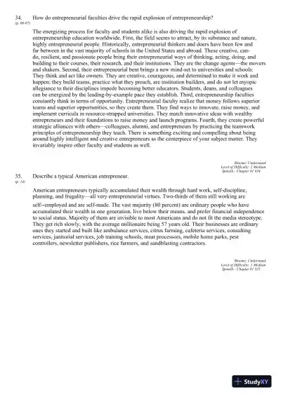 New Venture Creation: Entrepreneurship for the 21st Century 10th Edition Test Bank - Page 11 preview image