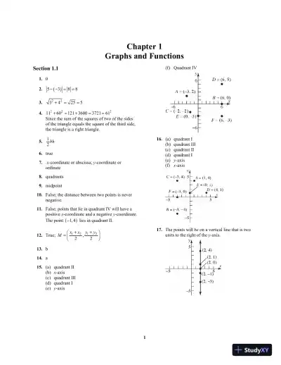 Solution Manual For Trigonometry: A Unit Circle Approach, 10th Edition - Page 6 preview image