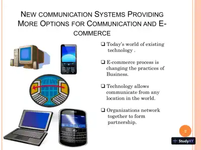 New Communication Systems: Providing More Options For Communication And E-Commerce - COMM/470 - Page 3 preview image