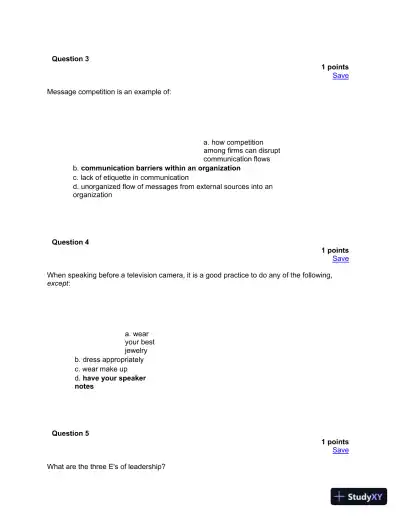 Business Communication And Leadership Strategies: A Comprehensive Assessment - Page 3 preview image
