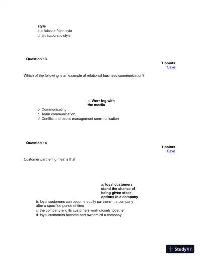 Business Communication And Leadership Strategies: A Comprehensive Assessment - Page 7 preview image