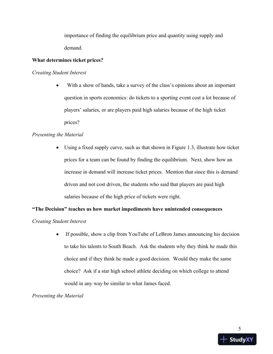 Class Notes For Sports Economics, 1st Edition, page 6