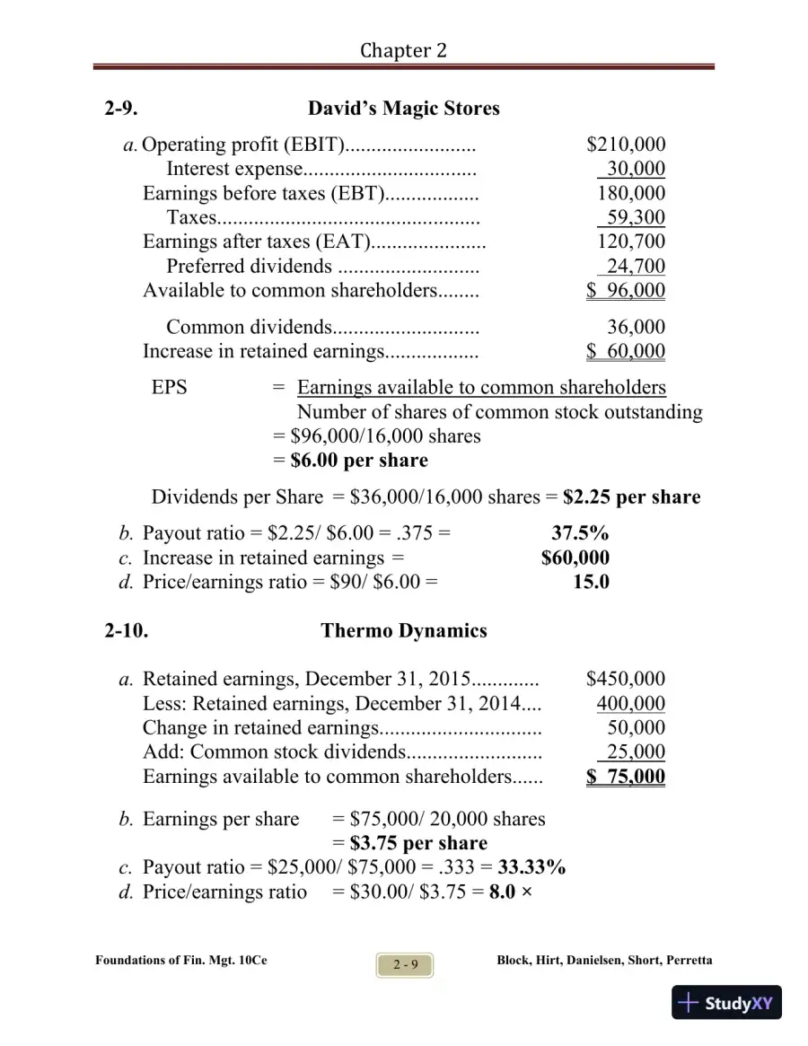 Foundations of Financial Management Tenth Canadian Edition Solution Manual, page 14