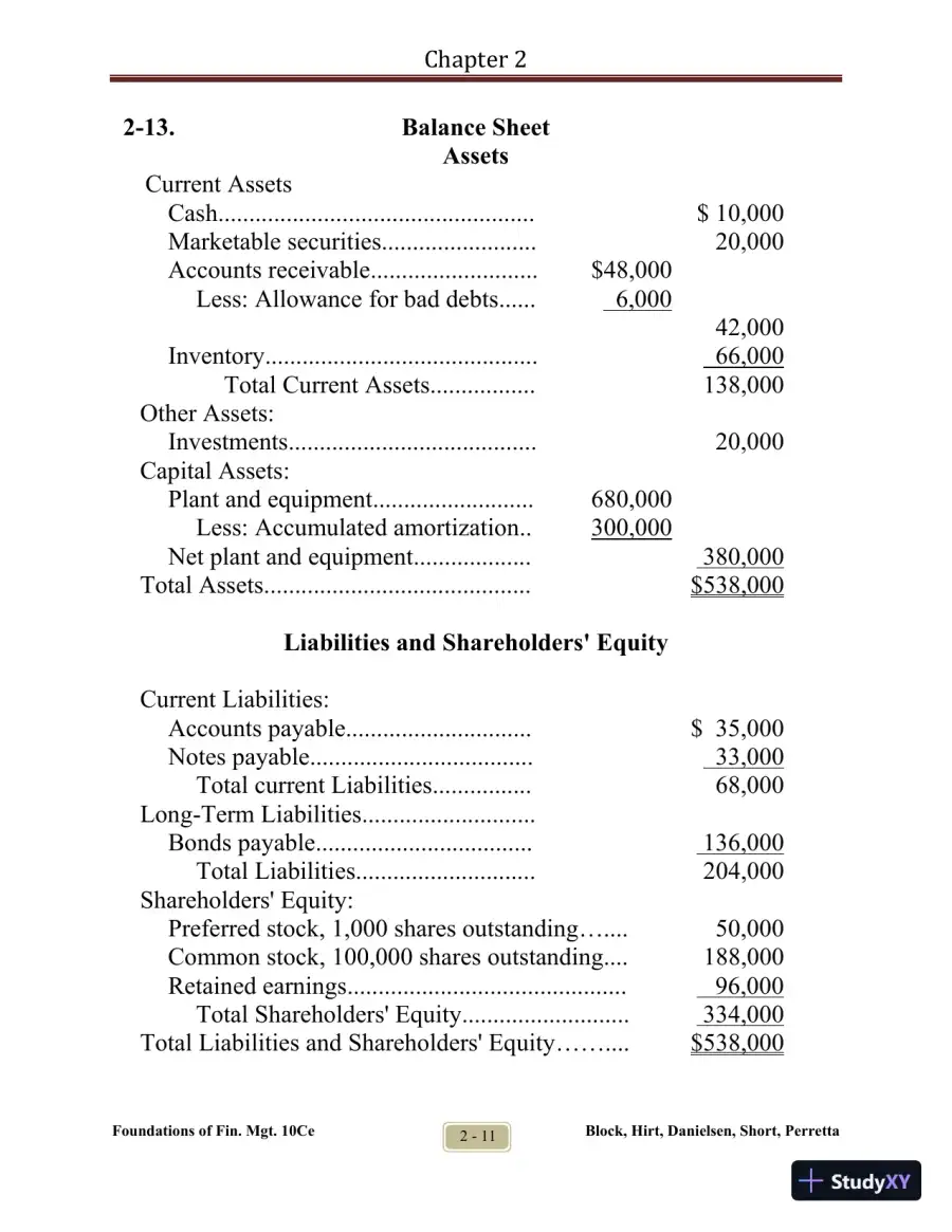 Foundations of Financial Management Tenth Canadian Edition Solution Manual, page 16
