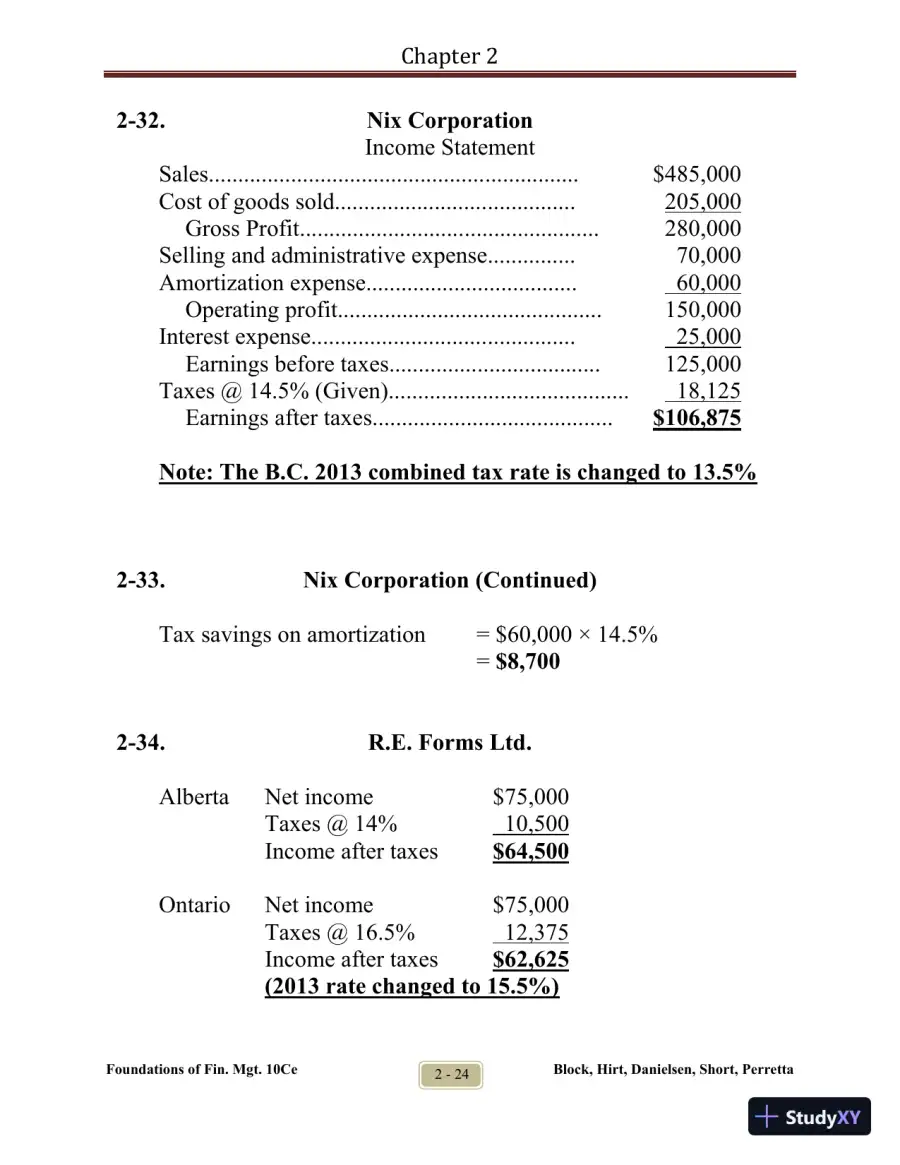 Foundations of Financial Management Tenth Canadian Edition Solution Manual, page 29