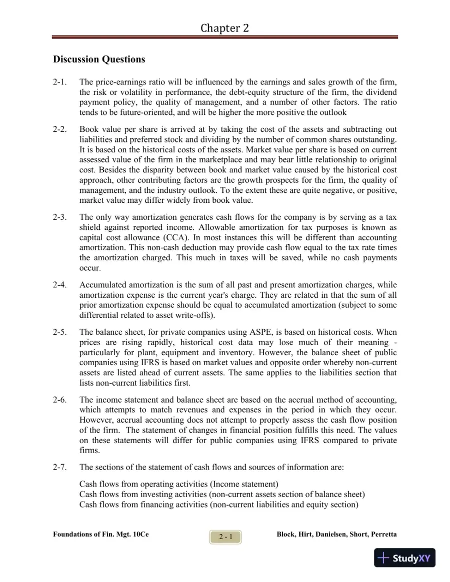 Foundations of Financial Management Tenth Canadian Edition Solution Manual, page 6