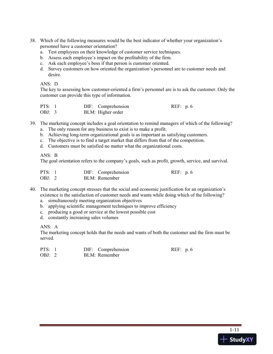 Marketing , 5th Edition Test Bank, page 15