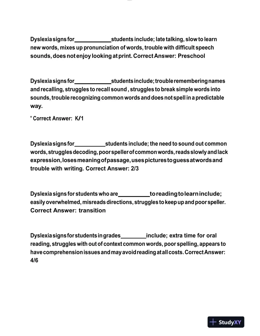 2023 NR601 LETRS Unit 1 Session 6 With Answers (68 Solved Questions), page 4