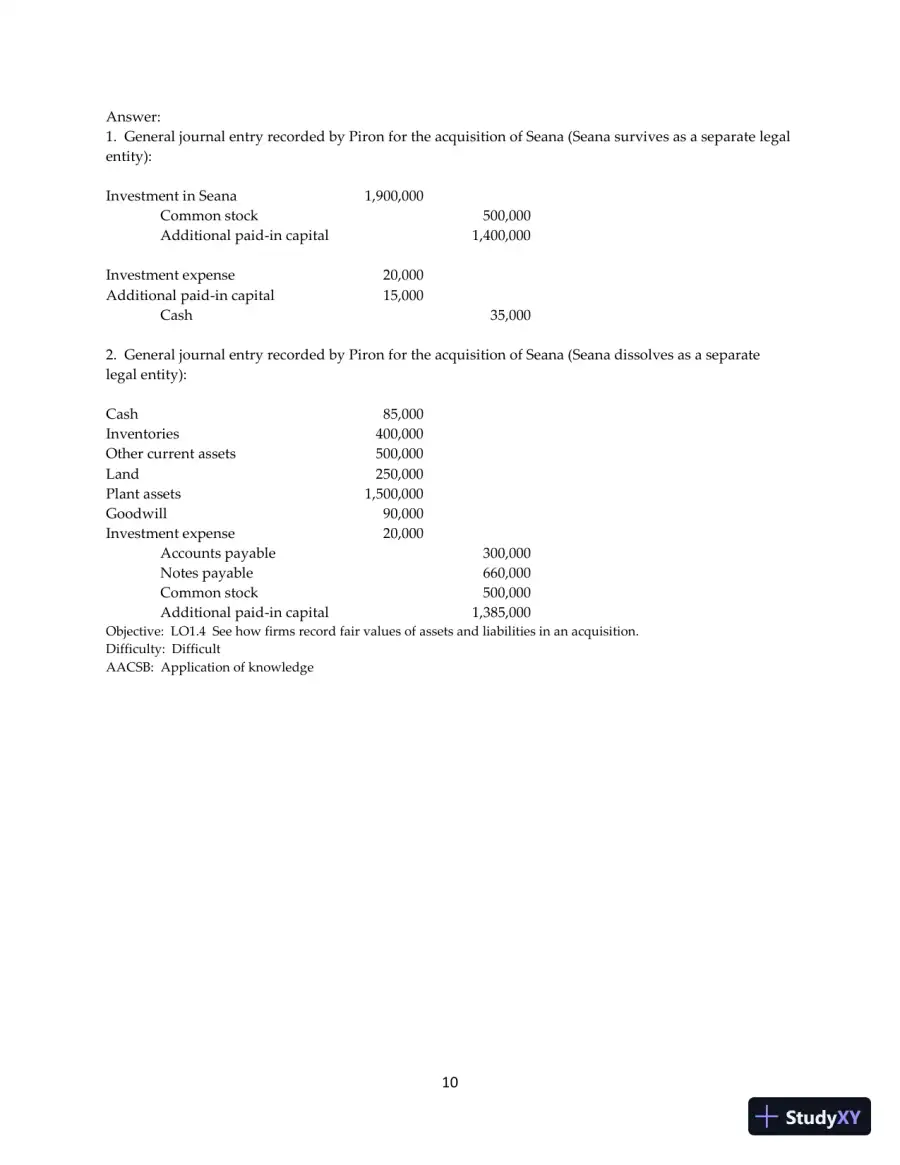 Test Bank for Advanced Accounting, 13th Edition, page 11