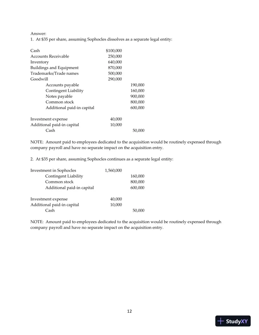 Test Bank for Advanced Accounting, 13th Edition, page 13