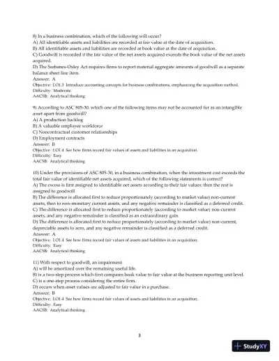 Test Bank for Advanced Accounting, 13th Edition - Page 4 preview image