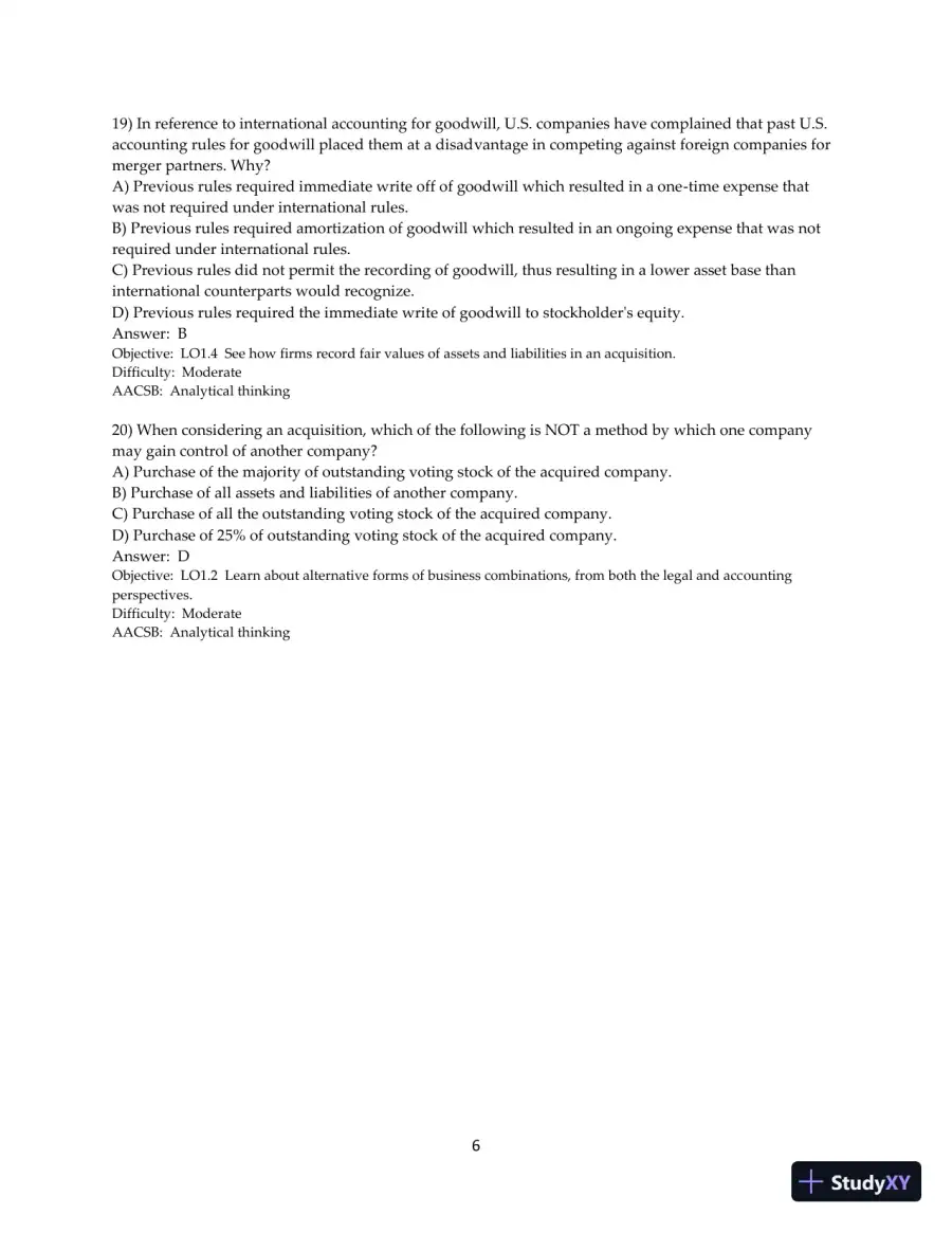 Test Bank for Advanced Accounting, 13th Edition, page 7