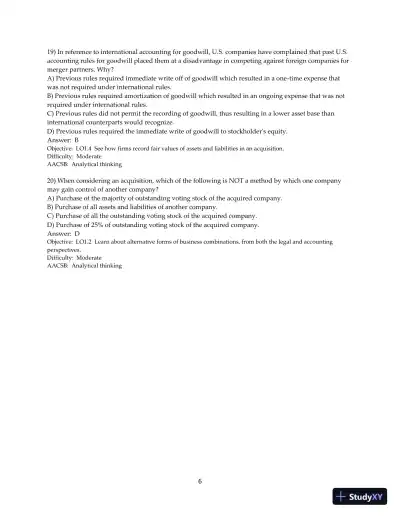 Test Bank for Advanced Accounting, 13th Edition - Page 7 preview image