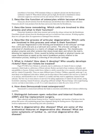2022-2023 WGU D236 Pathophysiology Exam - Study Guide with Answers (108 Solved Questions) - Page 9 preview image