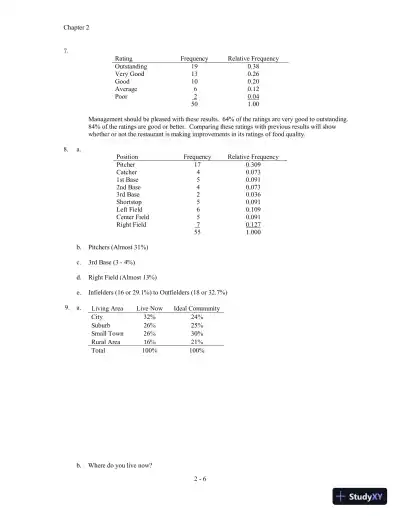 Solution Manual for Statistics for Business and Economics, 11th Edition - Page 18 preview image