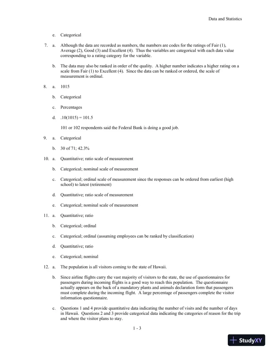 Solution Manual for Statistics for Business and Economics, 11th Edition, page 7