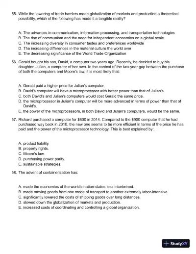 Global Business Today 9th Edition Test Bank - Page 11 preview image