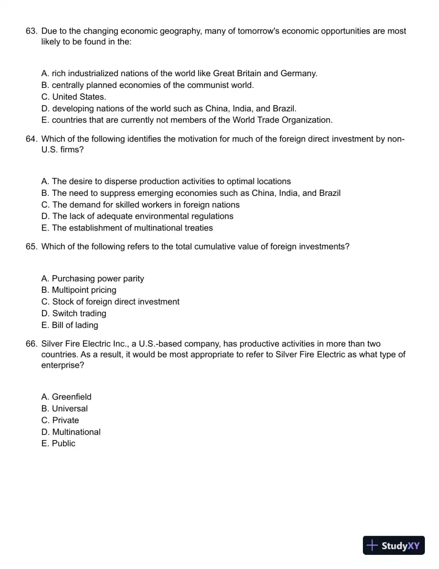Global Business Today 9th Edition Test Bank, page 13