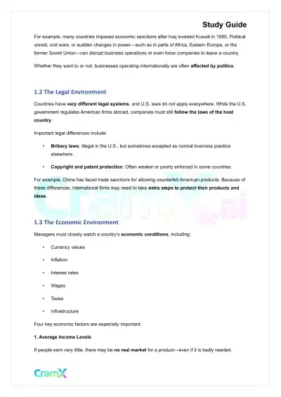 Principles of Management - Management in a Global Environment - Page 2 preview image