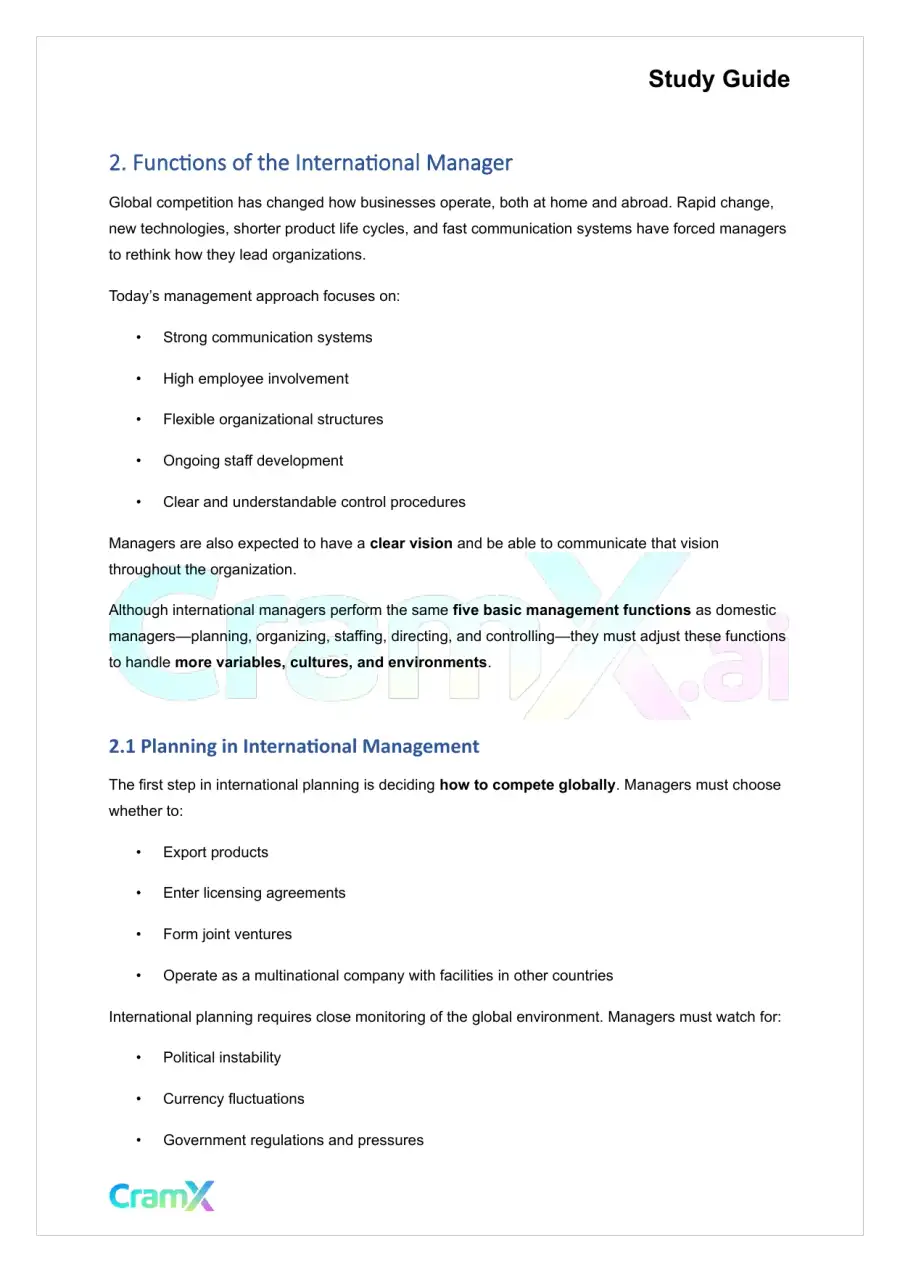 Principles of Management - Management in a Global Environment, page 5
