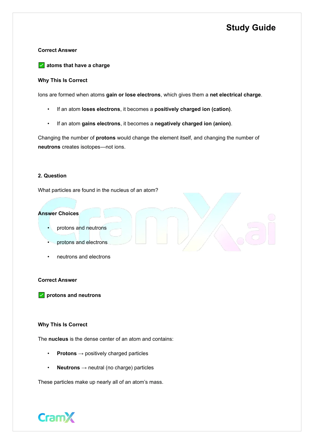 Chemistry - Atomic Structure - Page 6 preview image