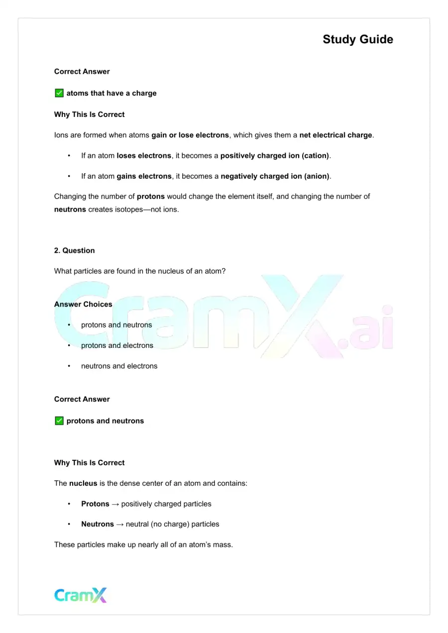Chemistry - Atomic Structure, page 6