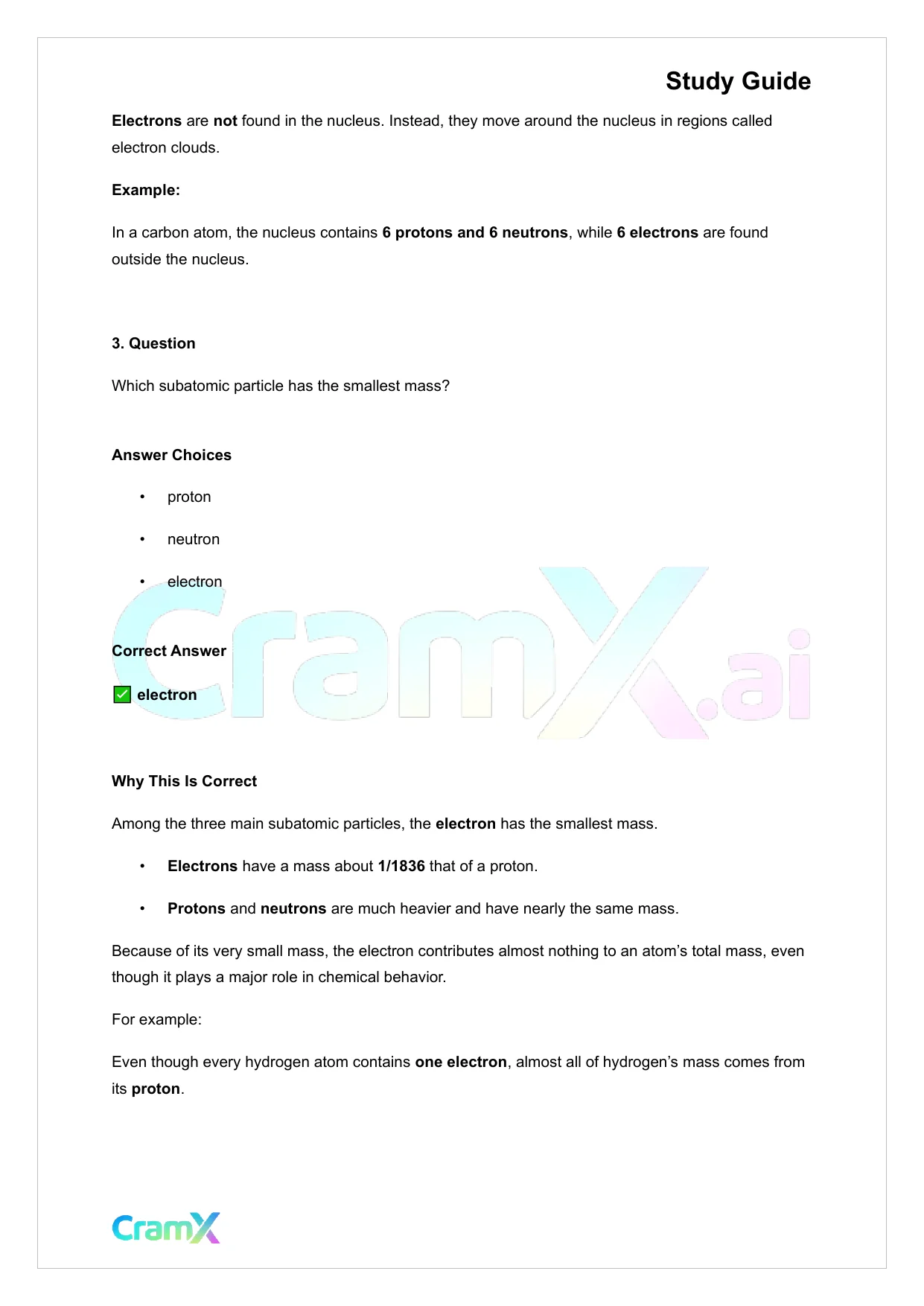 Chemistry - Atomic Structure - Page 7 preview image