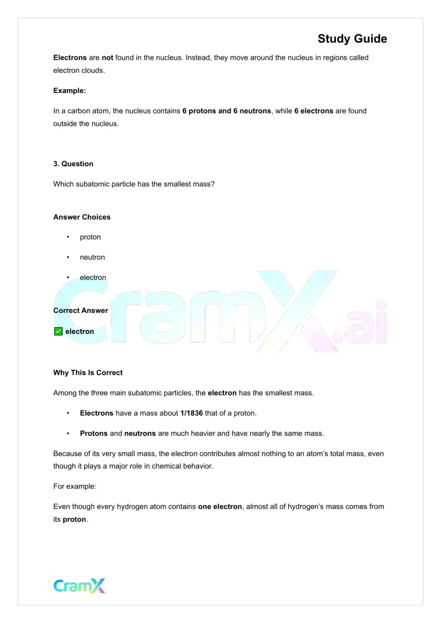 Chemistry - Atomic Structure, page 7